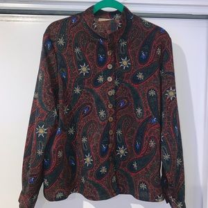 Pure new wool Geiger collection vintage blouse